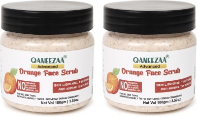 Qaneezaa Advanced Orange Face Scrubs 200G Pack _2 Scrub(200 g)