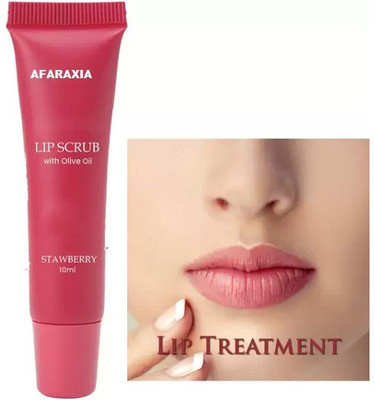 AFARAXIA Strawberry Lightening Lip Scrub for Men and Women Scrub(10 ml)