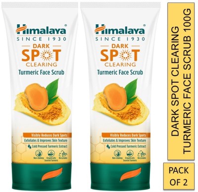 HIMALAYA Dark Spot Clearing Turmeric Face Scrub 100g (Pack of 2) Scrub(200 ml)