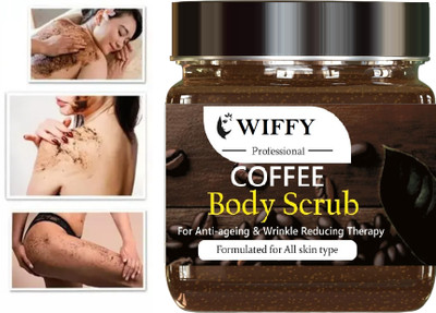 Wiffy Coffee Face Scrub for Deep Exfoliation, Tan Removal & Blackheads  Scrub(300 ml)