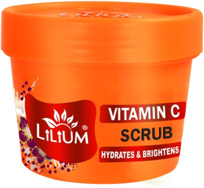 LILIUM Vitamin C Scrub For Hydrates & Brightens Skin Ultra Glow Feel Fresh & Smoothness Scrub(100 g)