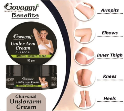 Govaggy Charcoal Under arm cream Scrub(50 g)