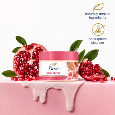 DOVE Exfoliating Scrub | Shea Butter & Pomegranate Seeds Scrub(298 g)