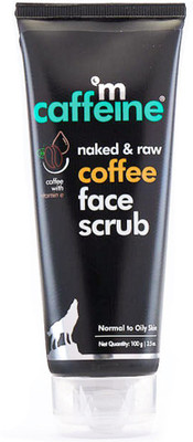 mCaffeine Face Scrub for D Tan, Helps in Skin Brightening and Remove Blackheads Scrub(100 g)