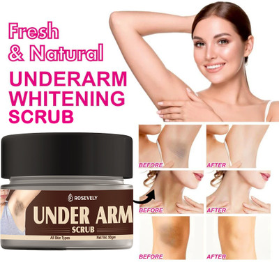 Rosevely Underarm Darkness Removal Whitening scrub1 Scrub(50 g)