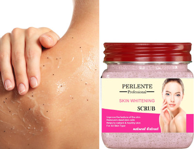 PERLENTE ALL SKIN TYPE FOR STRAWBERRY FACE & BODY PINK SCRUB Scrub(380 ml)