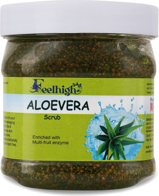 feelhigh Aloe vera Gel Scrub Enriched with Multi-Fruit Enzyme  Scrub(500 ml)