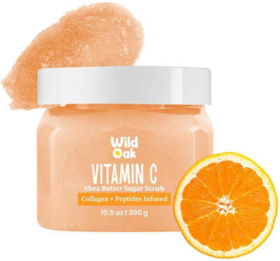 Wild Oak Vitamin C Shea Butter Sugar Body Scrub(300 g)