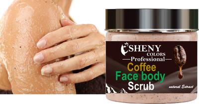 SHENYCOLORS Face & Body Coffee Scrub | Blackhead, Tan Removal & Glow Boost Scrub(100 g)