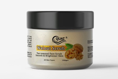 QUAT Walnut Face Scrub – Say Goodbye to Blackheads & Dead Skin Scrub(100 g)