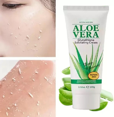 GABBU Aleo vera Dead Skin Removing Cleansing Face & Body Cleansing Gel Scrub(100 g)