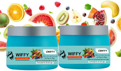 Wiffy Deep Moisturizing Skin and Cleansing Mix Fruit  Scrub(400 ml)
