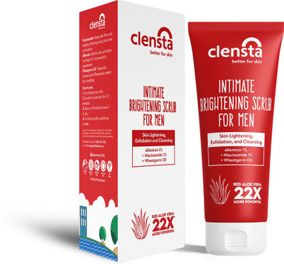 Clensta Intimate Brightening Scrub|with Red Aloe Vera | Niacinamide Scrub(50 g)