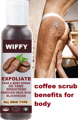 Wiffy Coffee, Walnut Exfoliating Detan Face & Body Cleansing  Scrub(100 g)