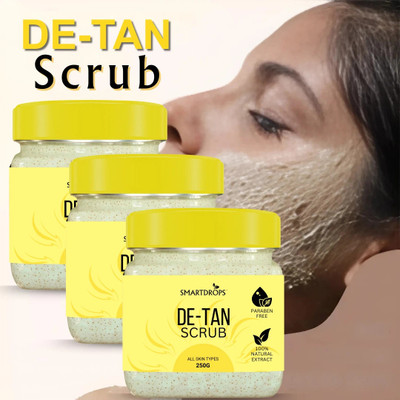 smartdrops Walnut Face Scrub For Deep Cleansing, Replenishing & Rejuvenation | Skin Glow Scrub(750 g)