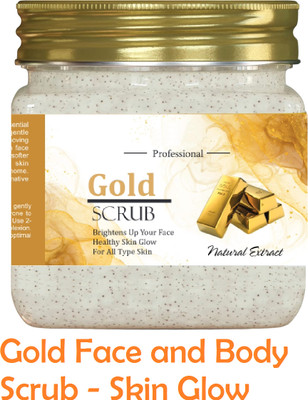 KA-KAIASHA gold scrub for all skin type best glow Scrub(380 ml)