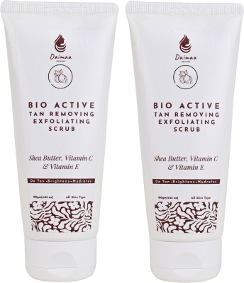 Daimaa Organics Bio Active Tan Removing & Exfoliating Dirt & Blackhead Remove Walnut Face Scrub(200 g)