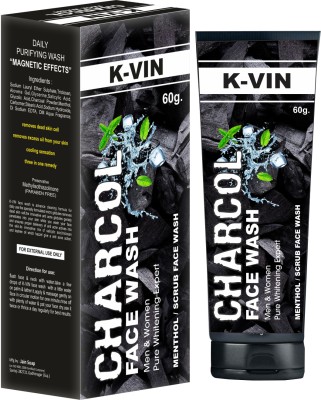 K-VIN Pack of 2 Charcoal  Face Wash(120 g)