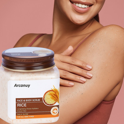 Arcanuy Korean Rice Scrub For Face & Body Scrub(150 g)