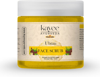 Kayee Ayurveda Khadi Ubtan Face Scrub for Tan Removal & Bright Skin Scrub(100 g)