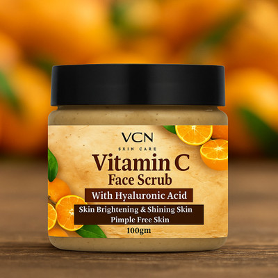 vcn Glowing Skin With Vitamin C and Walnut For Skin Illumination Face  Scrub(100 g)