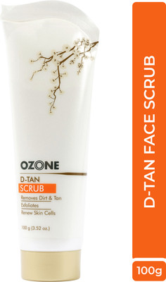OZONE D-Tan Face Scrub 100 G - For Tan Removal. Helps Removes Tan, Prevents Sun Damage & Boosts Skin Complexion Scrub(100 g)