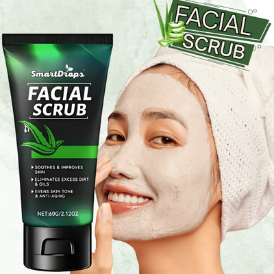 smartdrops Professional Aloe Vera scrub - Deep Cleansing(Pack-1) Scrub(60 g)