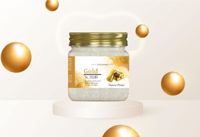 KAIASHA Gold Scrub For Looking Skin, Ultra Glow Feel Fresh & Smoothness  Scrub(380 ml)