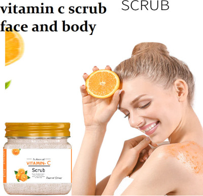 KAIASHA Vitamin C Face Scrub un Acne And Pimples Free Skin Scrub(380 ml)