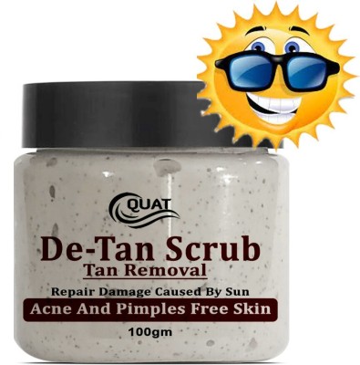 QUAT De - Tan Scrub Tan Removal Repair Damage Caused By Sun Acne Scrub(100 g)