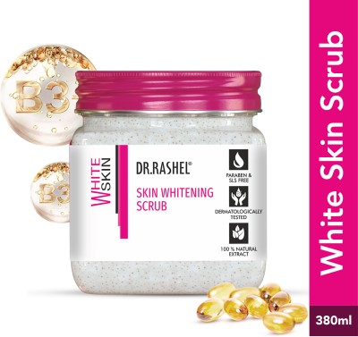 DR.RASHEL WHITE SKIN SCRUB For Skin Whitening, Skin Lightening, Dark Spot, Reduce Pigmentation Scrub(380 ml)