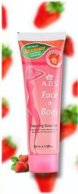 ads Face And Body Cleansing Strawberry Gel Scrub-d25 Scrub(100 ml)