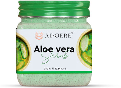 Adoere AloeVera Scrub For Face & Body For Deep Cleansing | Ageing & Detoxifying  Scrub(360 ml)