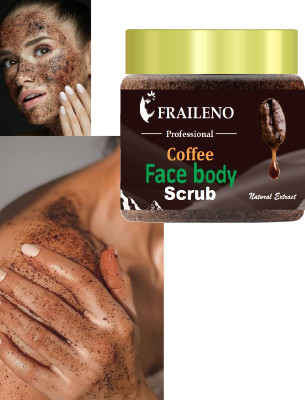 FRAILENO Unisex Coffee Scrub That Gently Exfoliates and Removes Tan Naturally Scrub(100 ml)