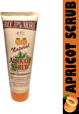 RTZ Apricot Scrub with Smoothing Cocoa Butter Hydrates & Nourishes Your Skin Scrub(212 g)