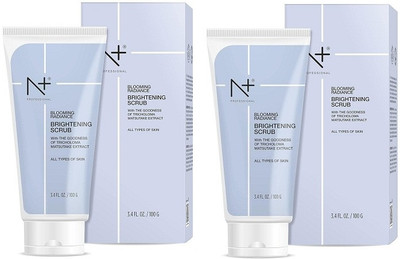 N PLUS PROFESSIONAL BLOOMING RADIANCE BRIGHTENING SCRUB WITH THE GOODNESS OF TRICHOLOMA pack of 2 Scrub(200 ml)