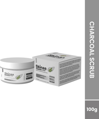 SKINAA Charcoal Face Scrub | Deep Cleansing | Smooth Skin Texture For Face and Body Scrub(100 ml)