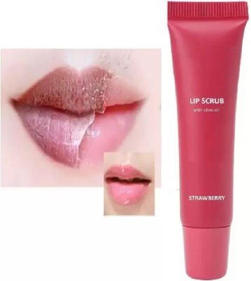 GABBU Lip scrub for dark tanned darkened lips Lip Shine, Glossy, Soft With Moisturize1 Scrub(10 ml)