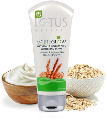 LOTUS HERBALS Oatmeal & Yogurt Skin Whitening Scrub BigPack Scrub(150 g)