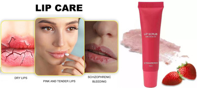 Latixmat Strawberry Lip Scrub Exfoliating Lip Caring Moisturizing Nourishing Lip Scrub(10 ml)