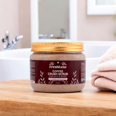 FreshLuxe Coffee Crush Body & Face  Scrub(140 g)