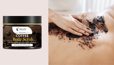 AGLEY Proffesional tan removal coffee face and body scrub Scrub(200 g)