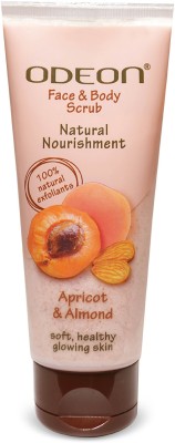 ODEON Apricot & Almond Face and Body Scrub, 100ML Tube | Natural Nourishment Scrub(100 ml)