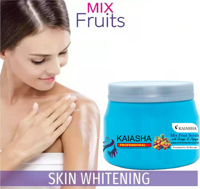KAIASHA Mix Fruit Scrub Peach Milk For Smooth And Brightener Skin Scrub(200 g)
