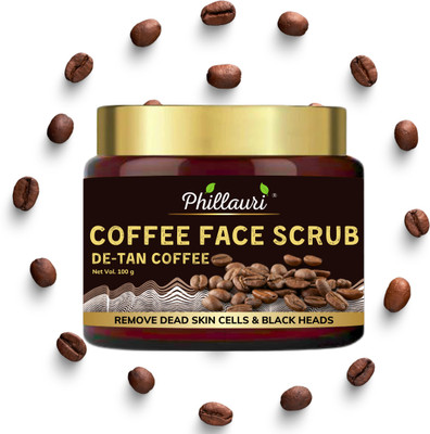 Phillauri Coffee Body Scrub for Tan Removal, Exfoliation & Soft-Smooth Skin Scrub(100 g)
