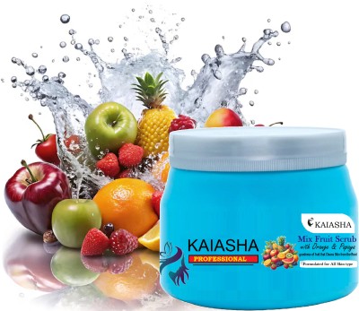 KAIASHA mix fruit scrub All Skin type usage For Man & woman For Skin Smoothening Scrub(200 g)