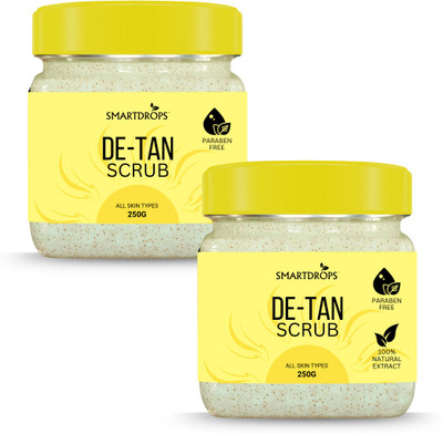 smartdrops Walnut Face Scrub with De-Tan Elements and Natural Particles for Daily Use Scrub(500 g)
