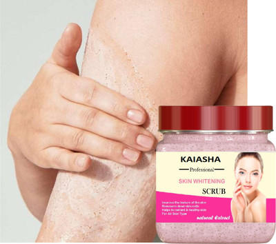 KAIASHA Face & Body Scrub Powder/Bathing Scrub Powder for Brightening Scrub(380 ml)