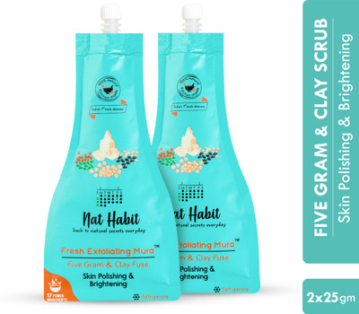 Nat Habit Five Gram & Clay Exfoliating Mura Scrub(50 g)