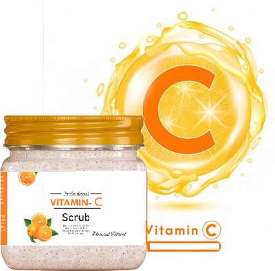 KAIASHA Vitamin C Face Scrub Brightens and Evens Skin Tone  Scrub(380 g)